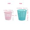 GRFIT Trash Cans Wastebasket Plastic Trash Can Living Room Kitchen Bathroom Waste Paper Basket Office Household Open Uncovered Trash Can 3 Packs Kitchen Bathroom Rubbish Bin (Size : A-Small) view 2