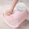 GRFIT Trash Cans Wastebasket Plastic Trash Can Living Room Kitchen Bathroom Waste Paper Basket Office Household Open Uncovered Trash Can 3 Packs Kitchen Bathroom Rubbish Bin (Size : A-Small) view 3