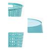 GRFIT Trash Cans Wastebasket Plastic Trash Can Living Room Kitchen Bathroom Waste Paper Basket Office Household Open Uncovered Trash Can 3 Packs Kitchen Bathroom Rubbish Bin (Size : A-Small) view 4