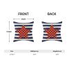 4th of July Pillow Covers 22x22 Inch Set of 2 Memorial Day Independence Day Blue Stripe Red Star Decor Throw Pillows American Flag USA Patriotic Outdoor Cushion Cases for Couch Bed Decorations view 4