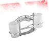 Beatifufu Stainless Steel Toothbrush Holder Double Cup Mounted Gargle Cup and Toothpaste Organizer for Bathroom Space Saving and Cleanliness view 4