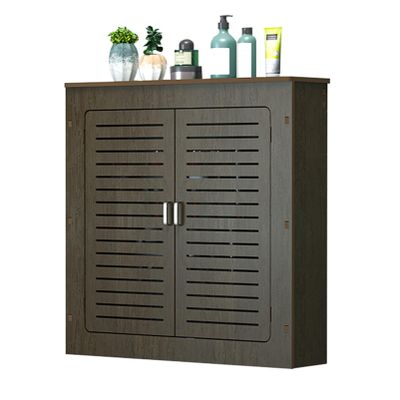 ZLGONRL Heating Decorative Cabinet Wood Radiator Cover Heating Cabinet Shelf Bathroom Floor Cabinet, Heating Cover Cabinet (Walnut Color L70cm*H80cm*T20cm)