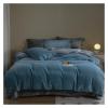ADovz Super Soft Velvet Bed Linen Modern Bed Cover Full Set Winter Duvet Cover Double Bed Sheets Set Bedding Comforter Sets Pillowcase,Bed Sheets, FH-762 view 1