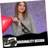 SHOWERORO 2pcs Graduation Sash Class of Elegant Foil Lettering Sashes for Graduation Party Comfortable Multi-Functional Design Eye-catching Accessory for Celebrating Achievements view 2