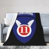 11th Airborne Division.Patch Throw Blanket for Couch Bed Sofa Soft Comfortable Blanket 40"x30" Flannel Blankets & Throws view 2