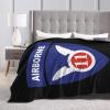 11th Airborne Division.Patch Throw Blanket for Couch Bed Sofa Soft Comfortable Blanket 40"x30" Flannel Blankets & Throws view 3