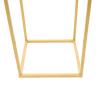 Ongniong Gold Flower Stand, Metal Wedding Flower Holder Rack, Geometric Table Floor Wedding Flower Display Column, Rectangular Wedding Centerpiece Stand for Party Ceremony Home Decor (15.7in-2pcs) view 3