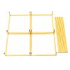 Ongniong Gold Flower Stand, Metal Wedding Flower Holder Rack, Geometric Table Floor Wedding Flower Display Column, Rectangular Wedding Centerpiece Stand for Party Ceremony Home Decor (15.7in-2pcs) view 4
