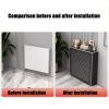 ZLGONRL Modern Accent Cabinet Radiator Cover Grill Shelf Cabinet, Heating Cabinet Shelf Floor Cabinet Storage Organizer (70 * 90 * 20cm) view 3