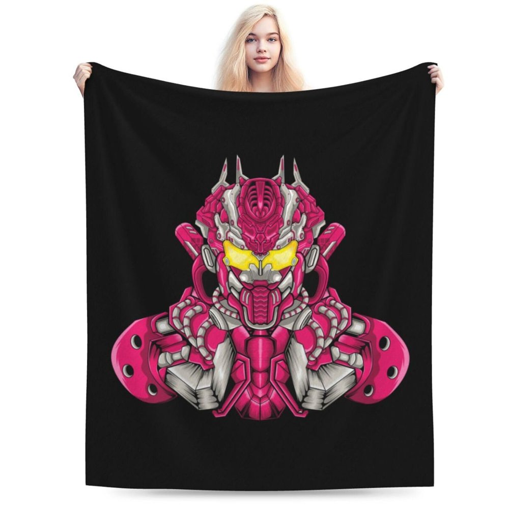 Cool Robots Throw Blanket for Couch Bed Sofa Soft Comfortable Blanket 40"x30" Flannel Blankets & Throws