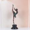 NILEEBUKER 26.8 Inch Bronze Ballerina Statue Woman Dance Sculpture Large for Home Decor view 4