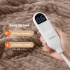 Bedsure GentleSoft Electric Blanket Full Size - Soft Ribbed Flannel Heated Blanket with 6 Heat Settings, Heating with 10 Time Settings, 8 hrs Timer Auto Shut Off, Gifts for Grandma (72"x84", Brown) view 3