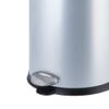 Portable Family Living Room White Trash can Metal Stainless Steel Bathroom 12L Kitchen Recycle Bin Can Recycler (Color : Red) (Red) view 3