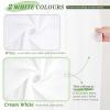 Showgeous Cream White Wedding Arch Drapes, 4 Panels 28" x 19ft Chiffon Fabric Drapes for Ceremony, Reception, Party view 4