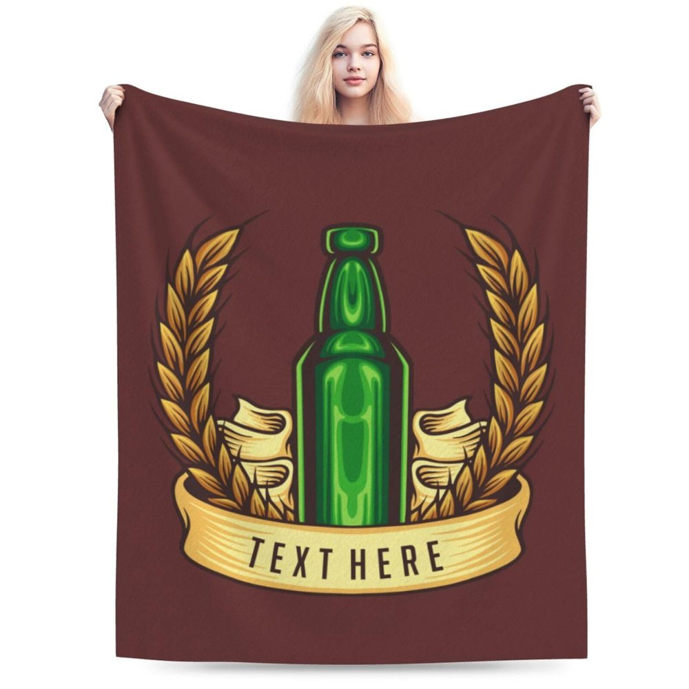 Cool Wine Bottles Throw Blanket for Couch Bed Sofa Soft Comfortable Blanket 40"x30" Flannel Blankets & Throws