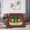 Cool Wine Bottles Throw Blanket for Couch Bed Sofa Soft Comfortable Blanket 40"x30" Flannel Blankets & Throws view 4