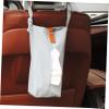 Mobestech Car Tissue Holder Simple Canvas Bag for Backseat Washable and Reusable Tissue Organizer with Button Closure for Car Kitchen Bathroom and Living Use view 2