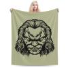 Angry Clown Head Throw Blanket for Couch Bed Sofa Soft Comfortable Blanket 60"x50" Flannel Blankets & Throws view 1