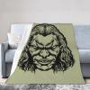 Angry Clown Head Throw Blanket for Couch Bed Sofa Soft Comfortable Blanket 60"x50" Flannel Blankets & Throws view 2