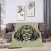 Angry Clown Head Throw Blanket for Couch Bed Sofa Soft Comfortable Blanket 60"x50" Flannel Blankets & Throws view 4