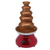 5 Tiers Commercial Hot Luxury Chocolate Fountain,110V 230W Electric Stainless Steel Fondue Tower Machine,3L Capacity Chocolate Melting Machine for Cheese Liqueurs Party Wedding view 1