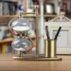 UUNVTOSU Pen Holder Hourglass Timer Creative Home Craft Decoration Office Desk Study Room Decoration 30 Minutes Hourglass view 3