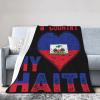 My Heart My Country My Haiti Throw Blanket for Couch Bed Sofa Soft Comfortable Blanket 40"x30" Flannel Blankets & Throws view 2