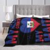 My Heart My Country My Haiti Throw Blanket for Couch Bed Sofa Soft Comfortable Blanket 40"x30" Flannel Blankets & Throws view 3