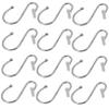 Ciieeo 12pcs s Shape Shower Curtain Hooks Rust-Proof Metal Home Curtain Hanger Simple Design for Easy Bathromm Use view 1