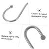 Ciieeo 12pcs s Shape Shower Curtain Hooks Rust-Proof Metal Home Curtain Hanger Simple Design for Easy Bathromm Use view 3