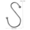 Ciieeo 12pcs s Shape Shower Curtain Hooks Rust-Proof Metal Home Curtain Hanger Simple Design for Easy Bathromm Use view 4