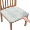 Turquoise Chair Seat Covers for Dining Room Stretch Chair Seat Covers Set of 6 Chair Seat Protector Cushion Slipcovers for Kitchen Restaurant Office Retro Forest Rustic Farmhouse Trees Branch view 1