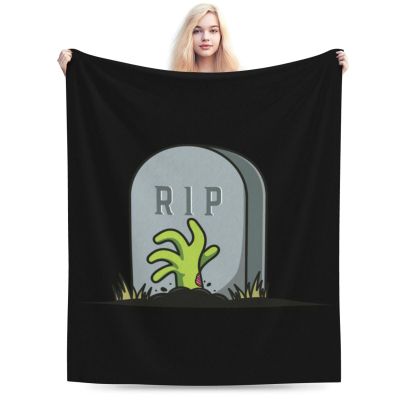 A Hand Reaches Out from The Grave Throw Blanket for Couch Bed Sofa Soft Comfortable Blanket 40"x30" Flannel Blankets & Throws