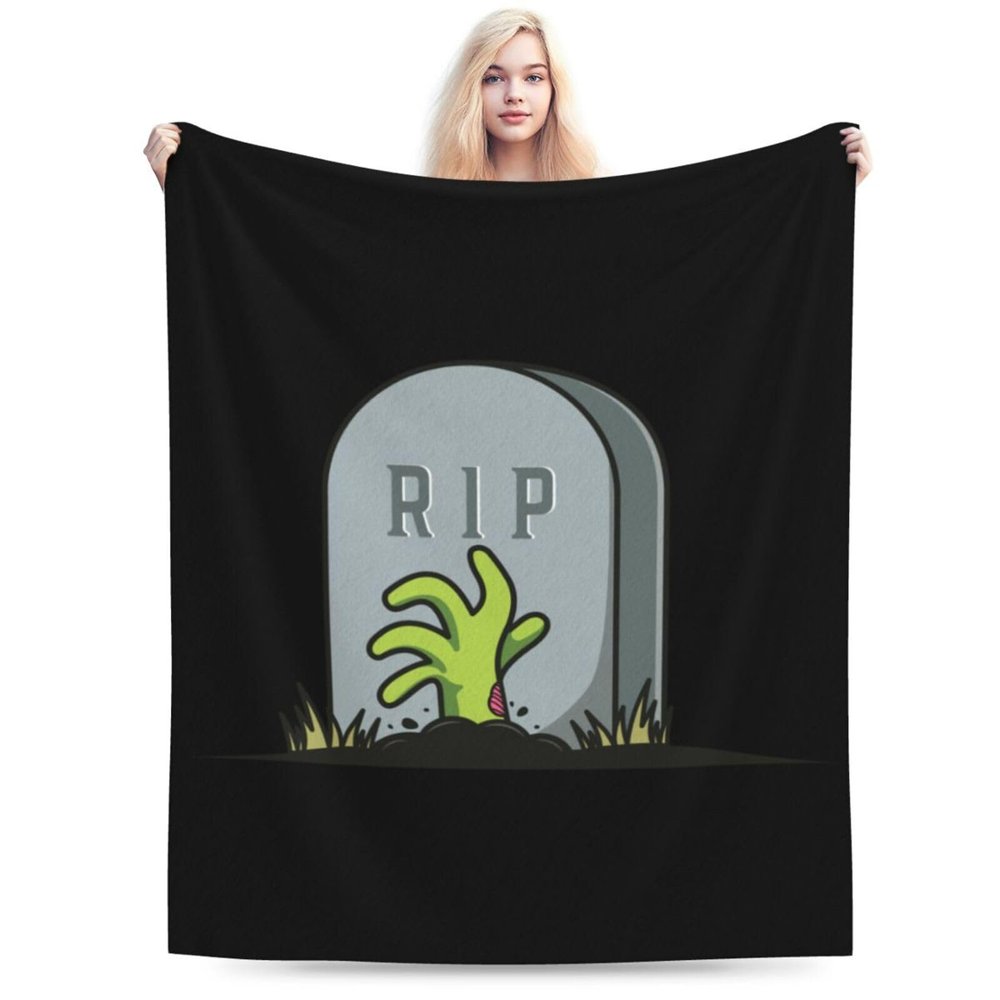 A Hand Reaches Out from The Grave Throw Blanket for Couch Bed Sofa Soft Comfortable Blanket 40"x30" Flannel Blankets & Throws