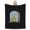 A Hand Reaches Out from The Grave Throw Blanket for Couch Bed Sofa Soft Comfortable Blanket 40"x30" Flannel Blankets & Throws view 1
