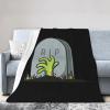 A Hand Reaches Out from The Grave Throw Blanket for Couch Bed Sofa Soft Comfortable Blanket 40"x30" Flannel Blankets & Throws view 2