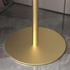 KWOKING Round Pedestal End Table Slate Side End Table Slate Side Table Sofa Corner Table Bedside Metal Coffee Table Balcony Small Round Table 16" L x 16" W x 22" H Black/Gold Top Black Base Set of 2 view 4