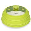 FPVIER Large Microwave Splatter Cover  Vented Tempered Glass Lid with Collapsible Silicone Rim, Fits 6-11" Bowls & Dishes, Prevents Mess, Keeps Food Moist & Fresh view 1