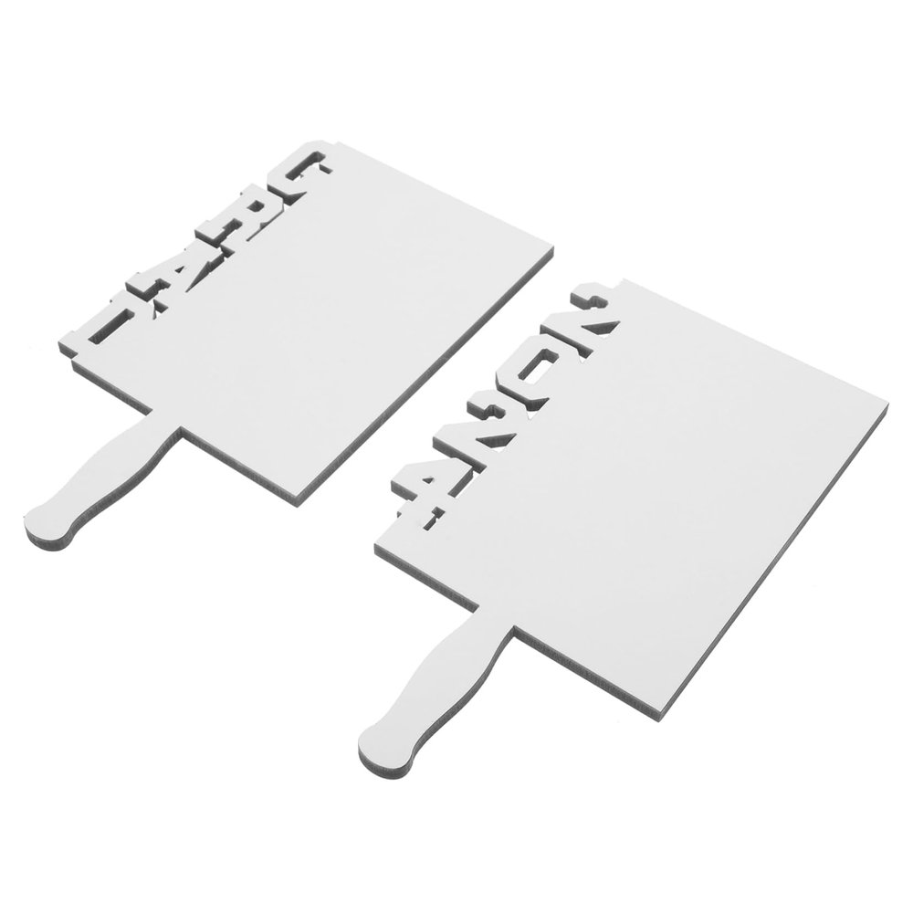 RORPOIR 2pcs Graduation Fan Blank Photo Frame for Sublimation Heat Transfer Lightweight Desktop Decoration for Parties and Events