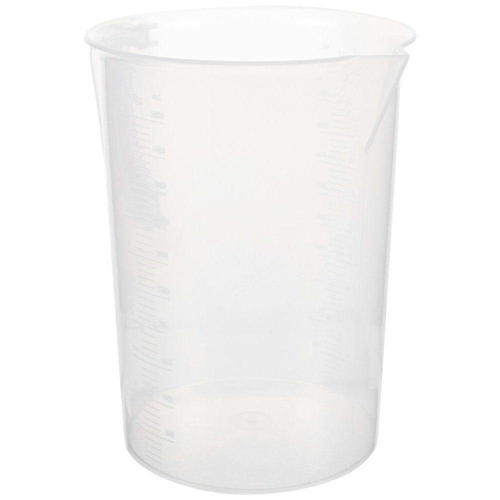 ABOOFAN 5000ml Large Fluid Measuring Cup Oil Dispenser Clear Scale Heavy Duty Plastic Cup for Cooking Measurement