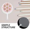DIYEAH Diy Graffiti Fan Blank Pvc Handheld Fan 3.35X2.17 Inch Transparent Diy Painting Lightweight for Summer Events Dance Performances Home Decor view 3