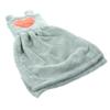 Ciieeo 1pcs Coral Velvet Hand Towel Hanging Towel Bath Kitchen Dress Pattern Comfortable Absorbent view 1