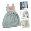 Ciieeo 1pcs Coral Velvet Hand Towel Hanging Towel Bath Kitchen Dress Pattern Comfortable Absorbent view 3