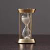 UUNVTOSU Hourglass Sandglass Clock,Hourglass Sand Timer, Metal Hourglass Sand Clock 1/3/5/10minute,Unique Creative Keepsake Gift,Black Hourglass Hourglass (Color : White, Size : 1 Minute) view 1