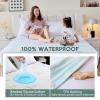 MUXHOMO 2 Pack Queen Mattress Protector, 100% Waterproof Mattress Cover Queen Size Bed, Cooling and Breathable Bed Pad Cover, Deep Pocket 8"-21" view 3