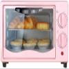 12L Mini Oven Countertop Air Fryer, Multi-Function Convection Toaster Oven (Pink) (Pink, S) view 1