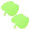 DECHOUS 2pcs Apple-shaped Reusable Cutting Boards Plastic Kitchen Chopping Mats for Easy Food Preparation and Cleaning for Barbecue and Everyday Use view 1