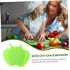 DECHOUS 2pcs Apple-shaped Reusable Cutting Boards Plastic Kitchen Chopping Mats for Easy Food Preparation and Cleaning for Barbecue and Everyday Use view 3
