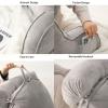 WUHUQN Reading Pillows,Reading Cushion,Lumbar Support Cushion,Back Rest Cushion,Bed Chair Pillow with Arms for Adults-with Neck Roll for Reading,Relaxing,Watching TV view 4