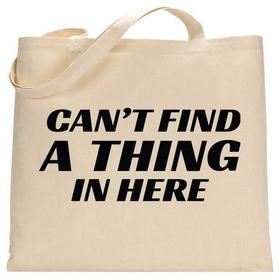 Tstars Funny Mom Canvas Tote Bag for Women New Mommy Gifts Everyday Bags Tote Bag Can't Find